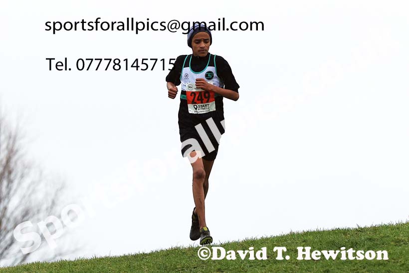Boys under-15s 2023 North Eastern Cross Country Champs., Temple Park, South Shields. Photo: David T. Hewitson/Sports for All Pics